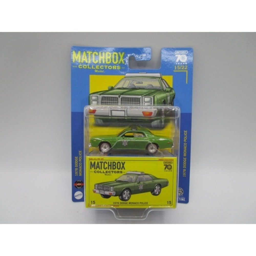 Matchbox Collectors 70 Years 1978 Dodge Monaco Police 15/22 Diecast Car RR